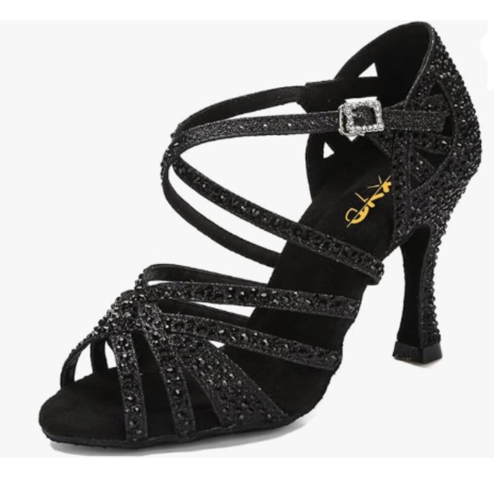Elegant Black Strappy Heels